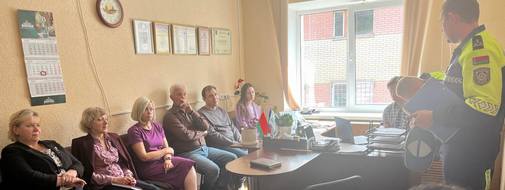 Встреча представителей ГАИ ГУВД Мингорисполкома с с нашим трудовым коллективом